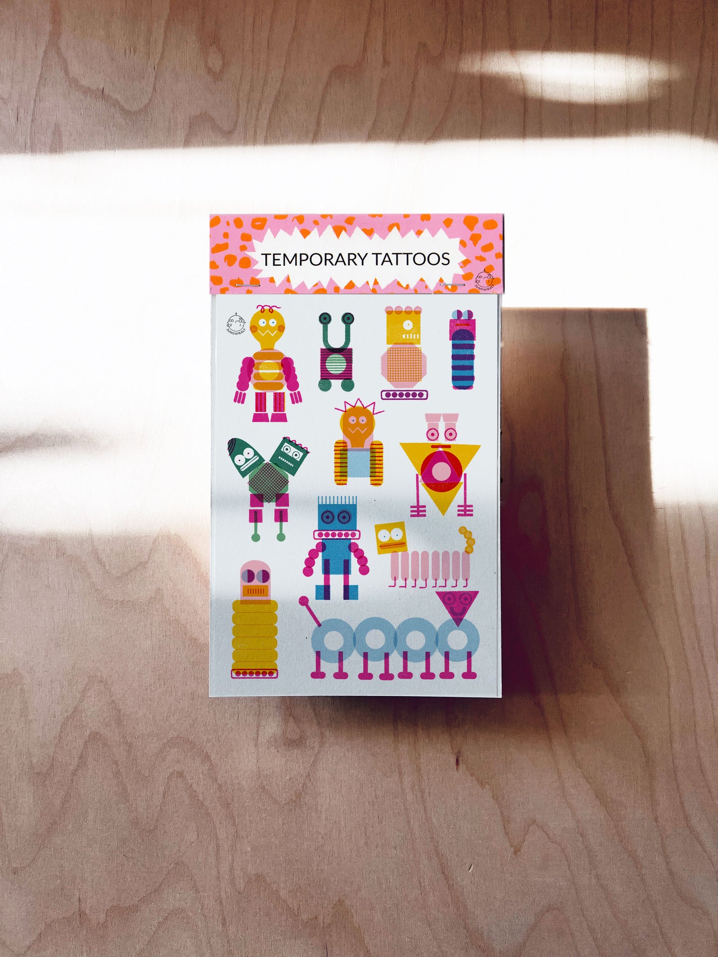 Roboter Tattoos DIN A6
