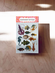 Fish Temporary Tattoos DIN A6