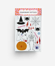 Load image into Gallery viewer, Halloween Temporary Tattoos DIN A6