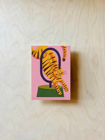 Tiger Postkarte DIN A6