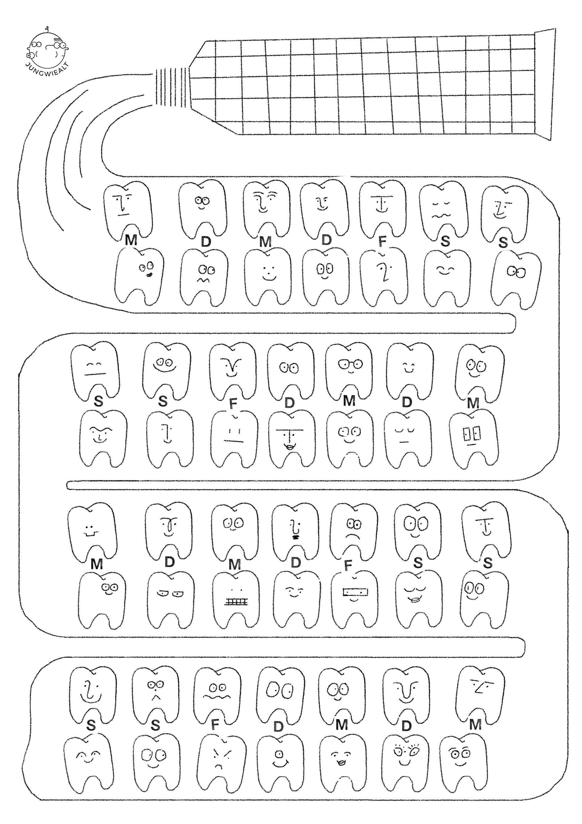 tooth brush chart
