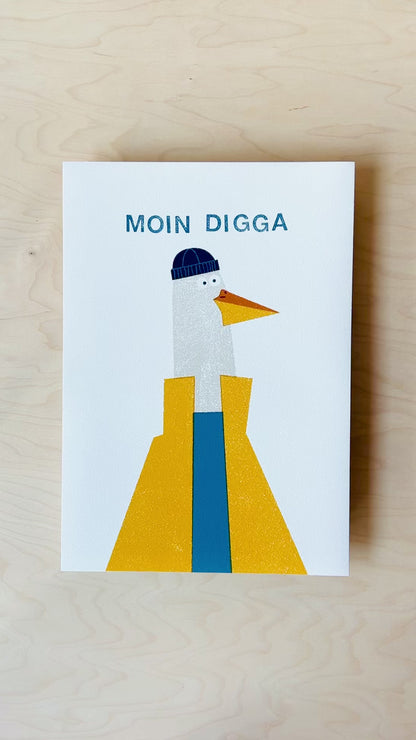 Moin Digga Fine Art Druck DIN A3