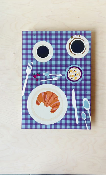Kaffee Frühstück Fine Art Druck DIN A3