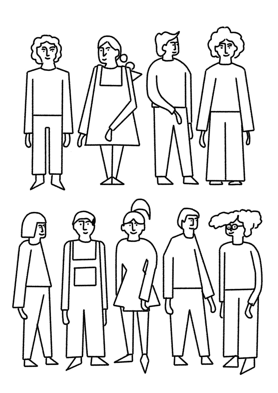 People Coloring Page