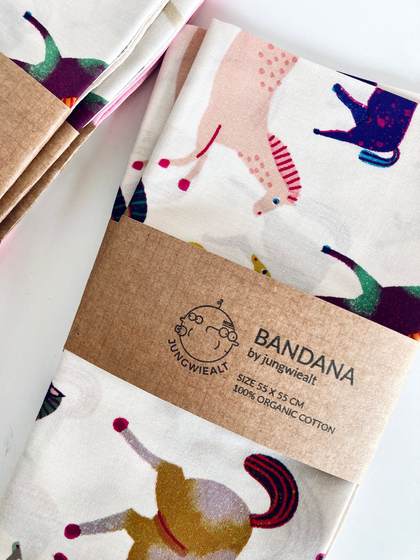 detail of Organic Cotton Horse Bandana Scarf jungwiealt