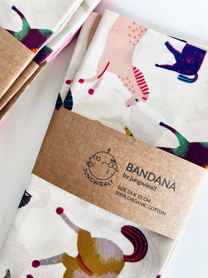 detail of Organic Cotton Horse Bandana Scarf jungwiealt