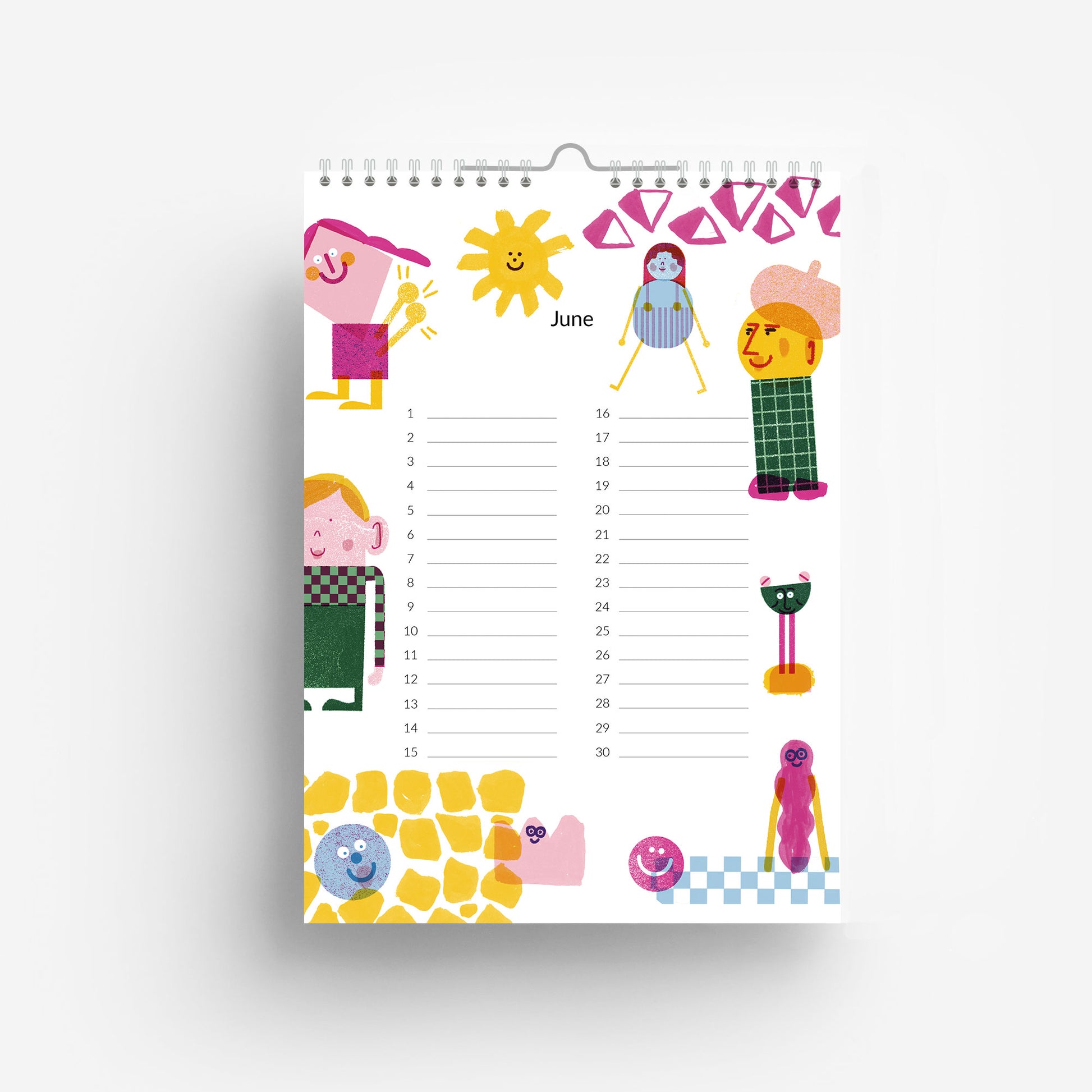 detail of Perpetual Birthday Friends Calendar jungwiealt