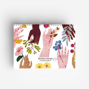 Perpetual Birthday Flower Hands Calendar jungwiealt