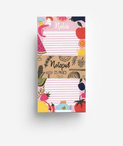 foodie notepad for groceries and to do's