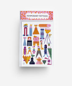 colorful and bold "friends" temporary tattoos jungwiealt