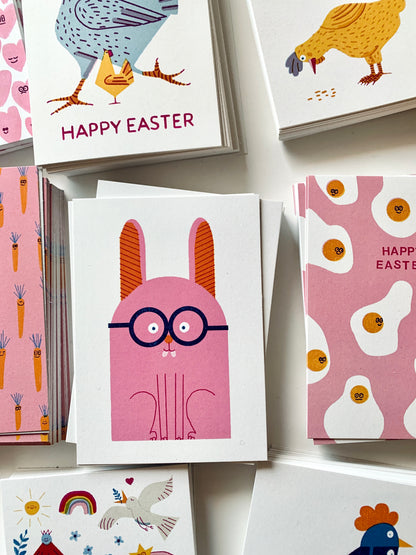 Happy Easter Postkarte DIN A6