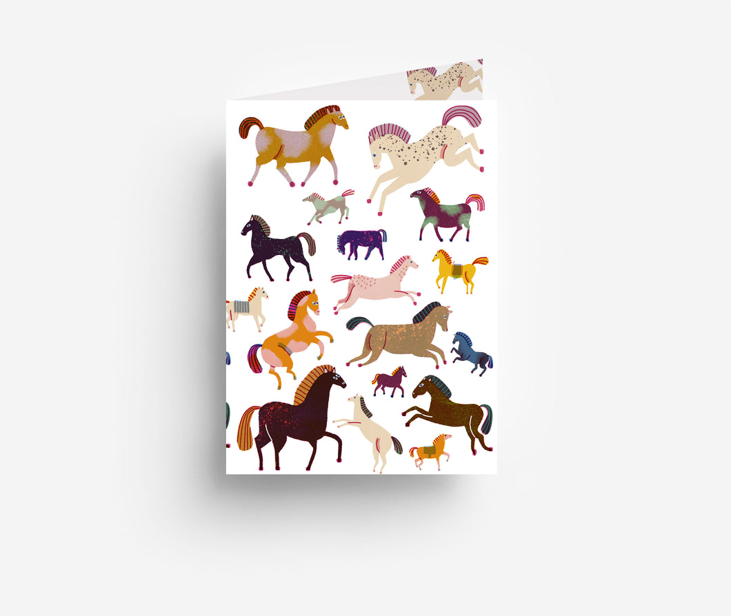 Horse folder with filing strip jungwiealt