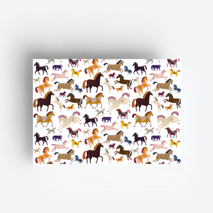 Horses Gift Wrap Set jungwiealt