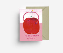 Load image into Gallery viewer, Apple Kiss Greeting Card jungwiealt