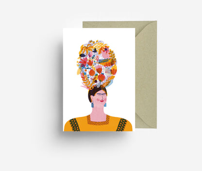 Frida Greeting Card jungwiealt