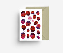 Laden Sie das Bild in den Galerie-Viewer, Ladybugs Greeting Card jungwiealt
