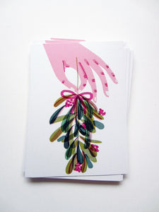 Mistletoe Postcard DIN A6