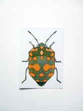 Load image into Gallery viewer, Green Bug Postcard DIN A6