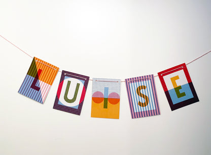 Farbiges Alphabet Postkarte A-Z DIN A6