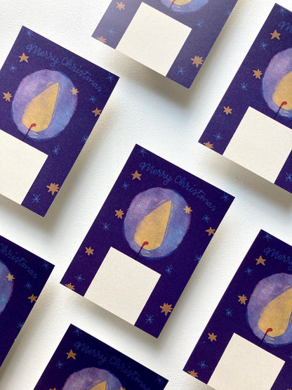 Weihnachtskerze Postkarte DIN A6