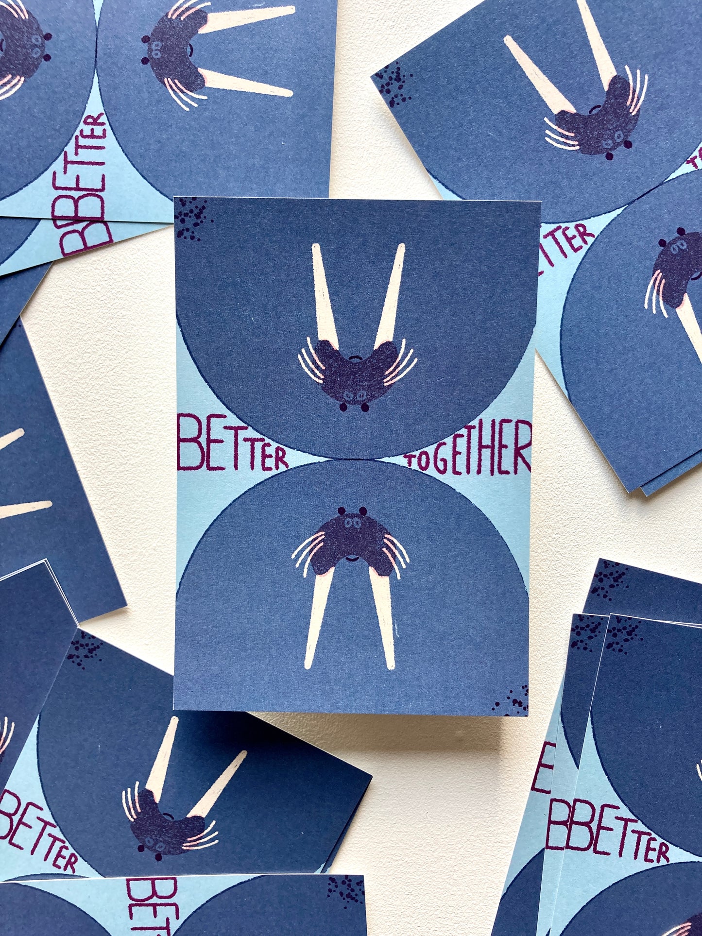 Better Together Postkarte DIN A6