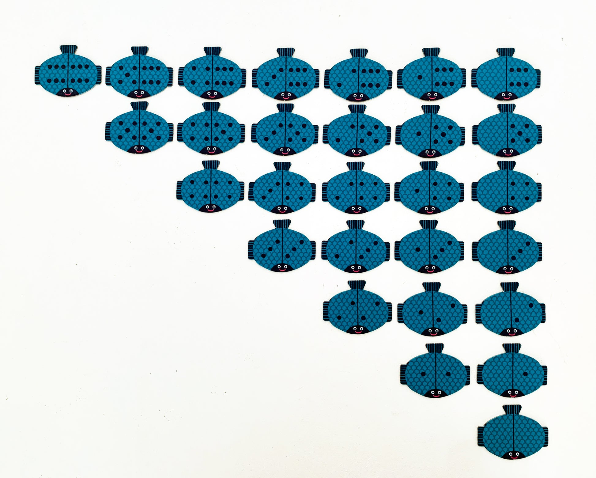 fish shaped domino matching game