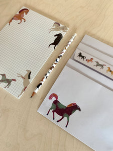 detail of Stationery Set Horse with pen, envelopes and Notepad jungwiealt