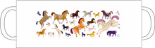 Laden Sie das Bild in den Galerie-Viewer, detail of Horse Enamel Mug jungwiealt