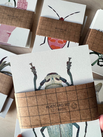 Vogel Postkarte Set (12 Karten) DIN A6