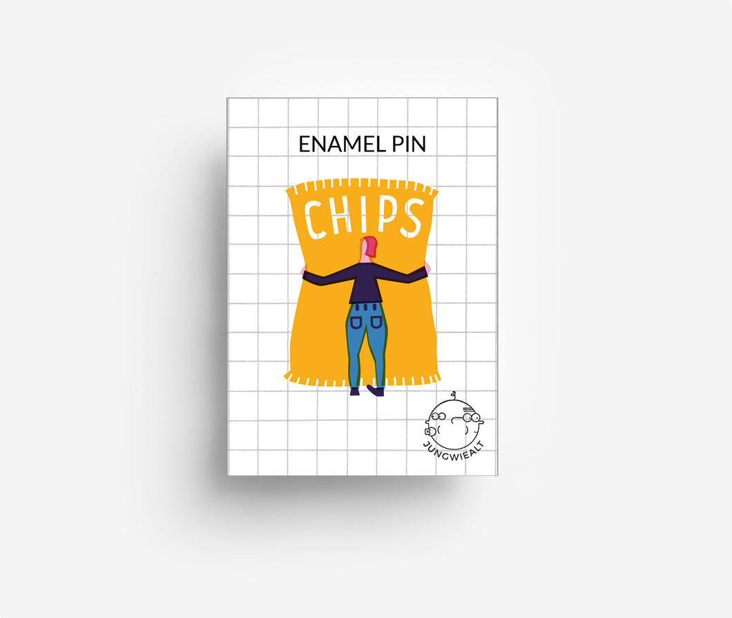 Chips Enamel Pin jungwiealt