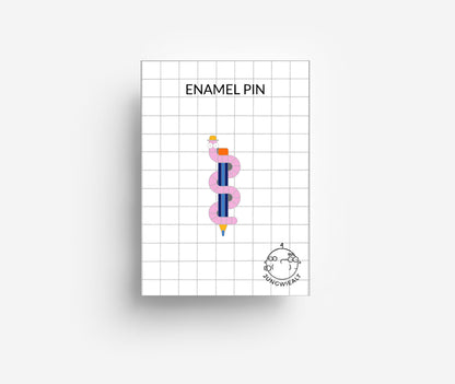 Worm Pen Enamel Pin jungwiealt