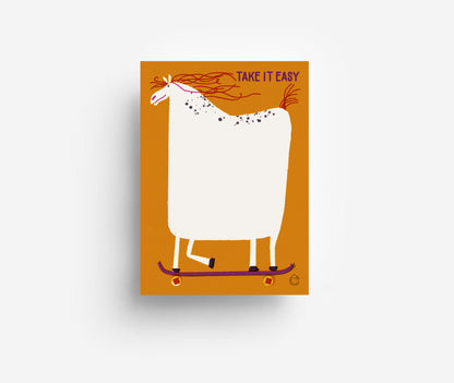 TAKE IT EASY MAGNETIC NOTEPAD