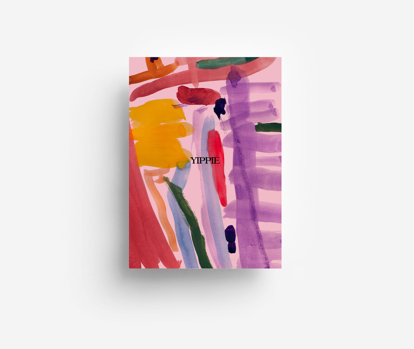 Abstrakt Yippie Postkarte DIN A6