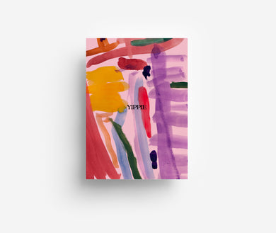 Abstract Yippie Postcard DIN A6