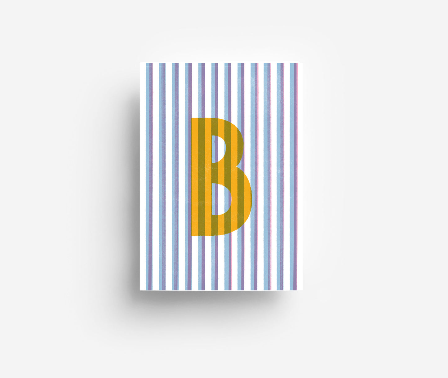 Farbiges Alphabet Postkarte A-Z DIN A6