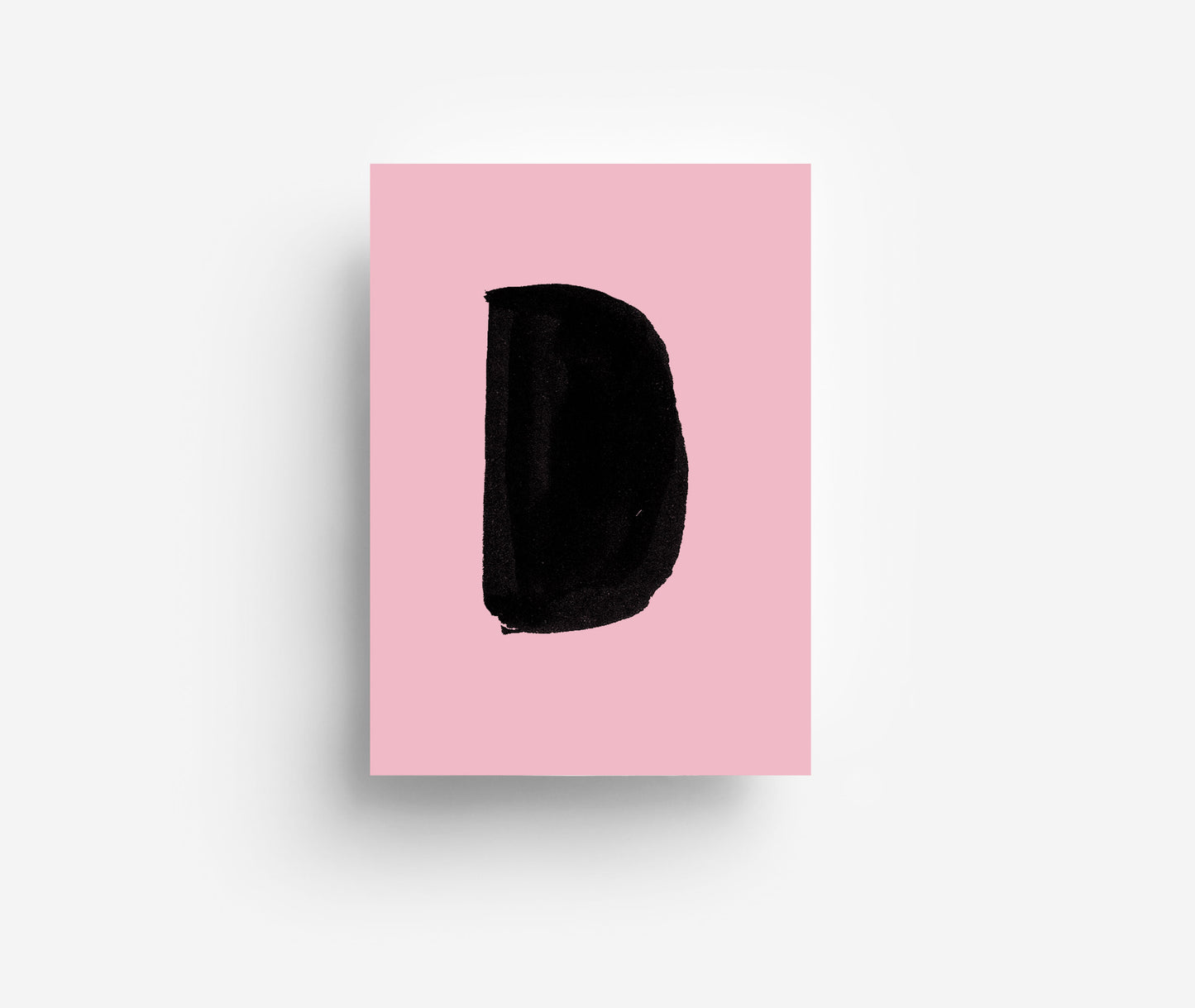 Schwarzes Alphabet Postkarte A - Z DIN A6