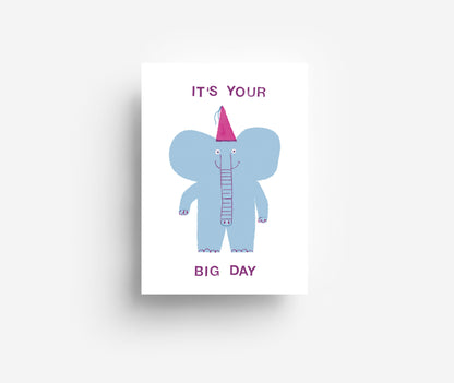 Big Day Postkarte DIN A6