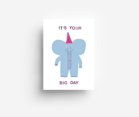 Big Day Postkarte DIN A6