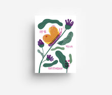Load image into Gallery viewer, Birthday Butterfly Postcard DIN A6