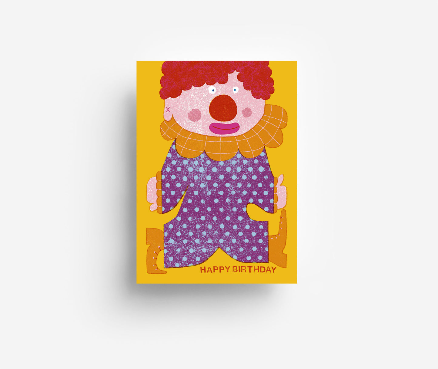 Geburtstagsclown Postkarte DIN A6