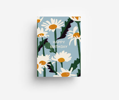 Geburtstagsblumen Postkarte DIN A6