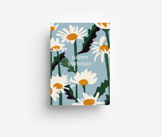 Geburtstagsblumen Postkarte DIN A6