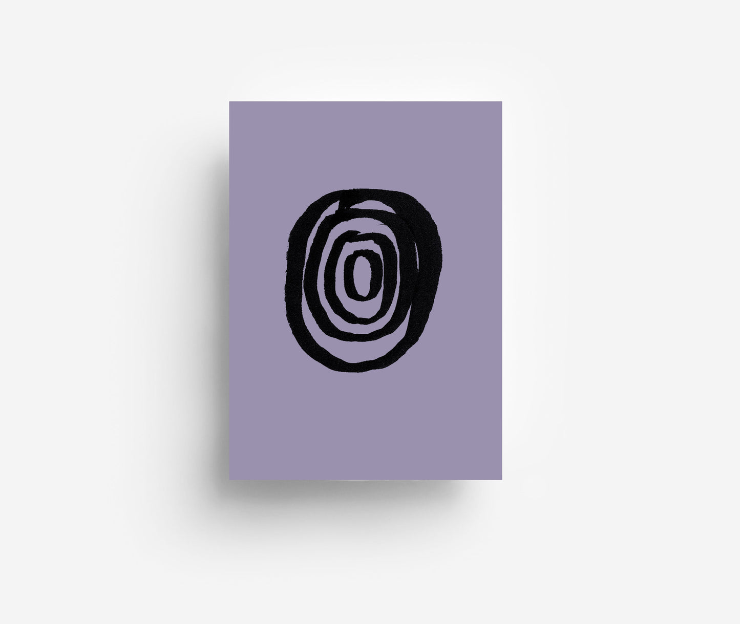 Schwarzes Alphabet Postkarte A - Z DIN A6