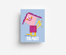 Load image into Gallery viewer, Bravo Postcard DIN A6