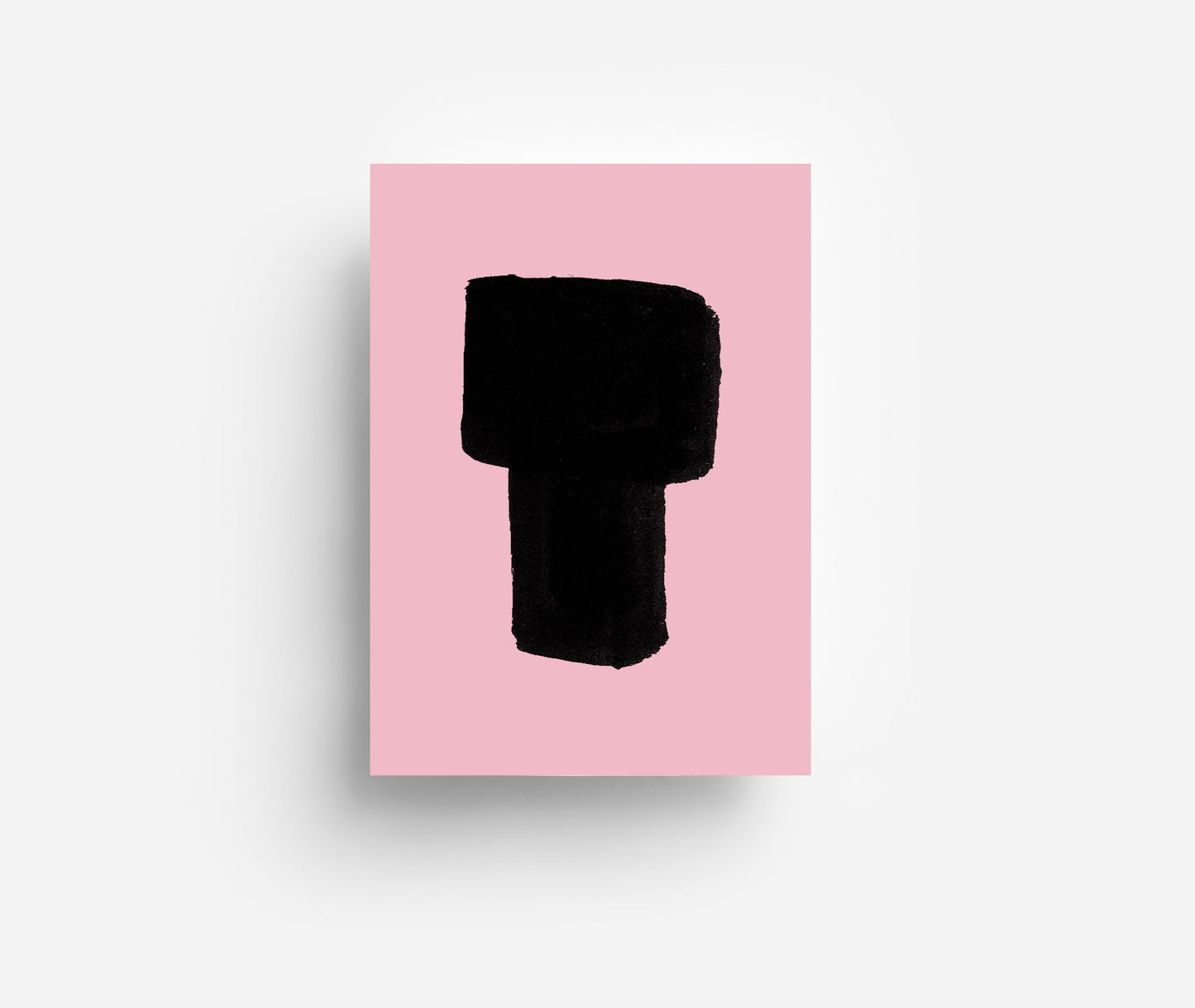Schwarzes Alphabet Postkarte A - Z DIN A6