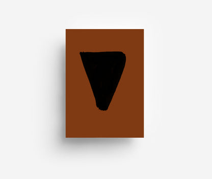 Schwarzes Alphabet Postkarte A - Z DIN A6