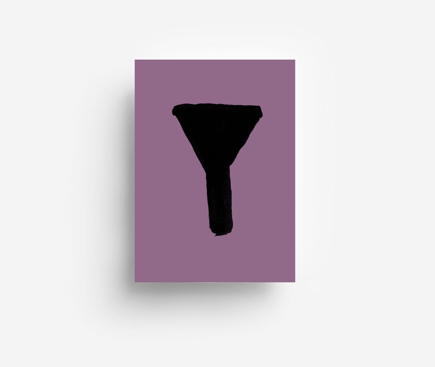 Schwarzes Alphabet Postkarte A - Z DIN A6