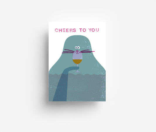 Cheers Postkarte DIN A6