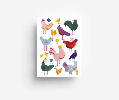 Chicks Postcard DIN A6