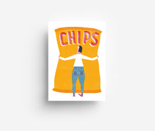 Load image into Gallery viewer, Chips Postcard DIN A6